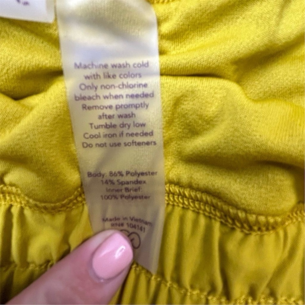 Calia Women's Yellow Athletic Shorts XXL High Rise Gym Running - Picture 5 of 7